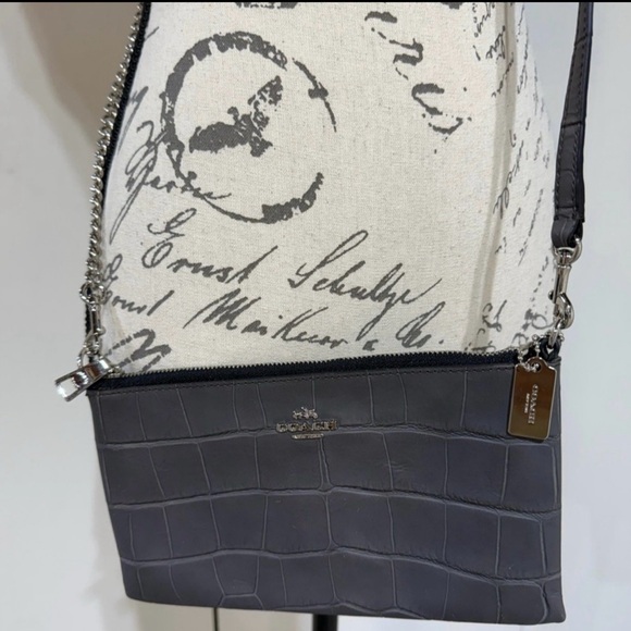 Dark Grey Coach Crossbody Bag - Picture 3 of 11